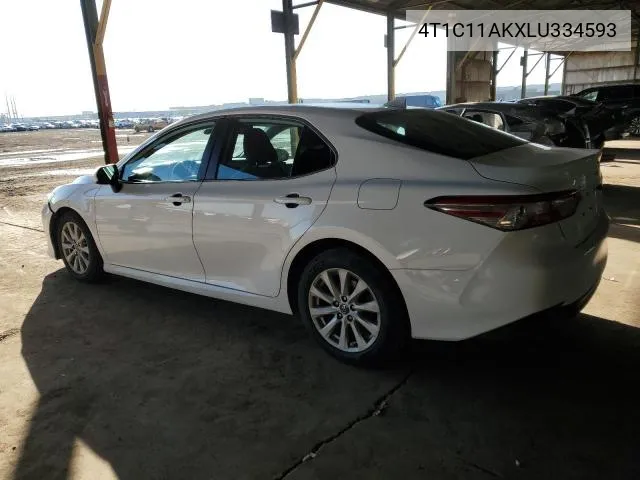 4T1C11AKXLU334593 2020 Toyota Camry Le