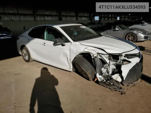 4T1C11AKXLU334593 2020 Toyota Camry Le