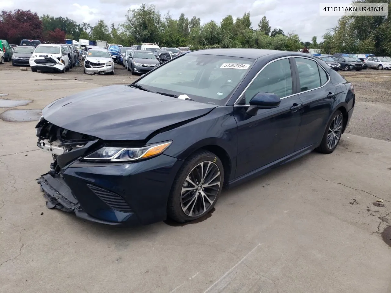 4T1G11AK6LU943634 2020 Toyota Camry Se