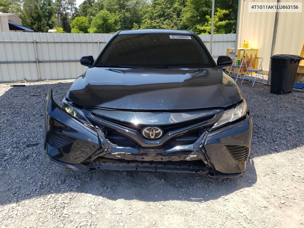 2020 Toyota Camry Se VIN: 4T1G11AK1LU863156 Lot: 57743024