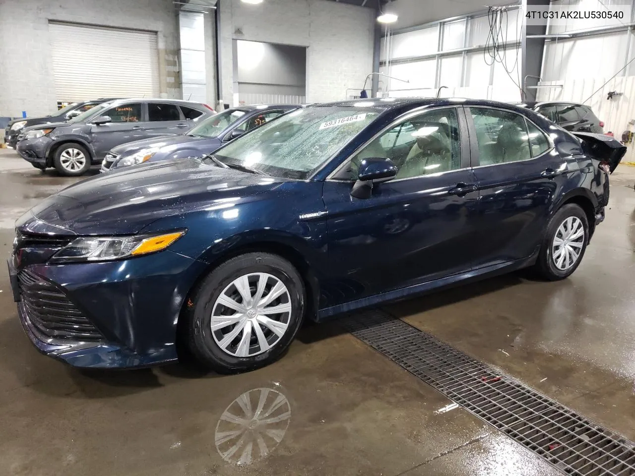 2020 Toyota Camry Le VIN: 4T1C31AK2LU530540 Lot: 59316464