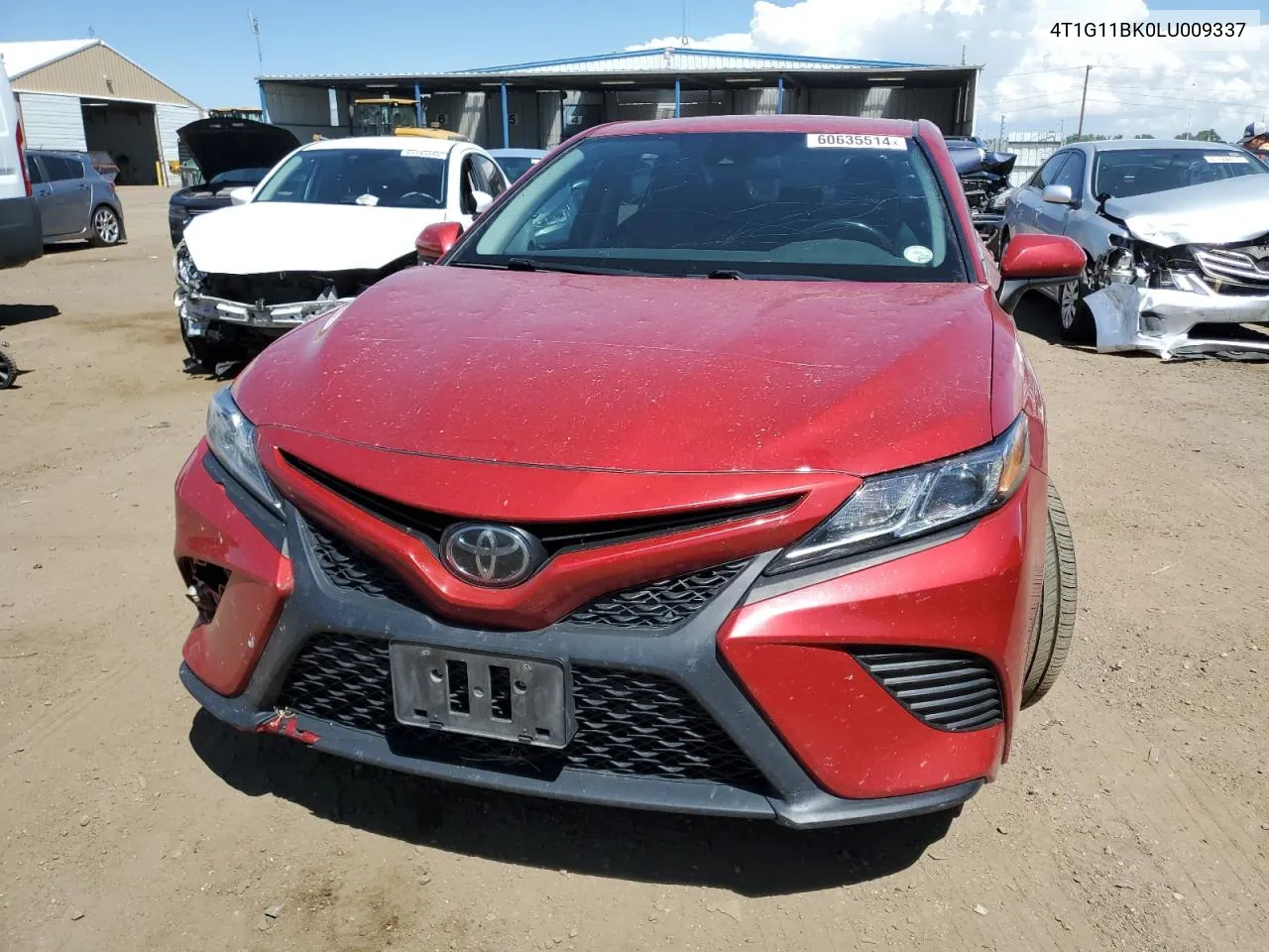 2020 Toyota Camry Se VIN: 4T1G11BK0LU009337 Lot: 60635514