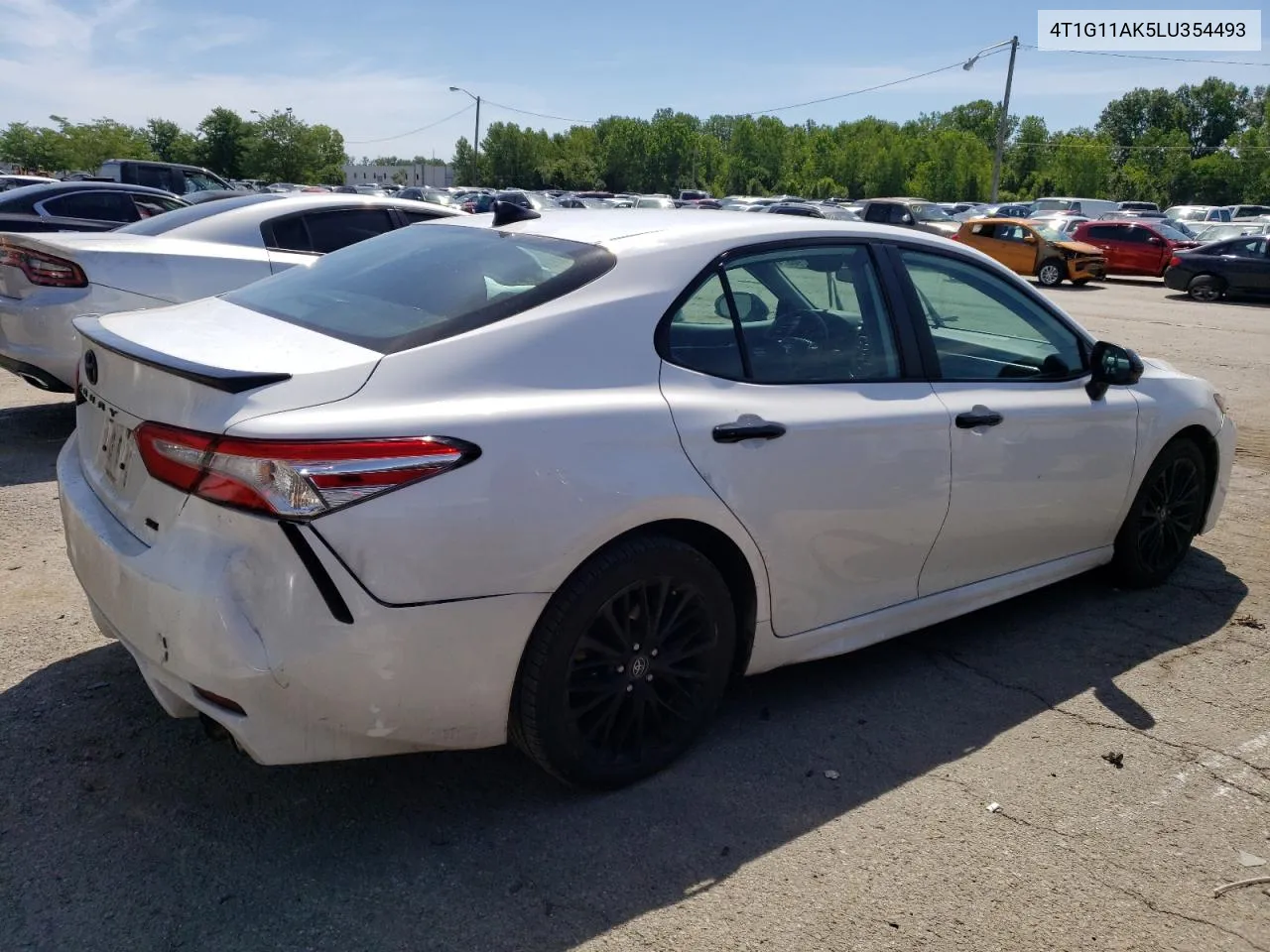 2020 Toyota Camry Se VIN: 4T1G11AK5LU354493 Lot: 61196874