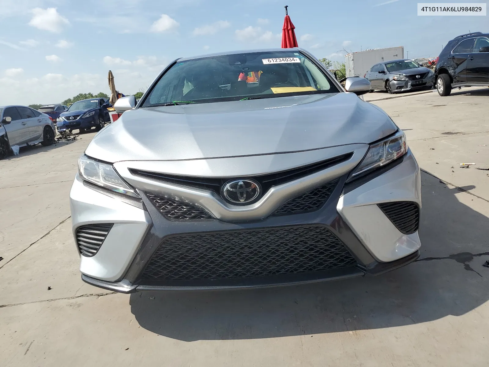 2020 Toyota Camry Se VIN: 4T1G11AK6LU984829 Lot: 61234034