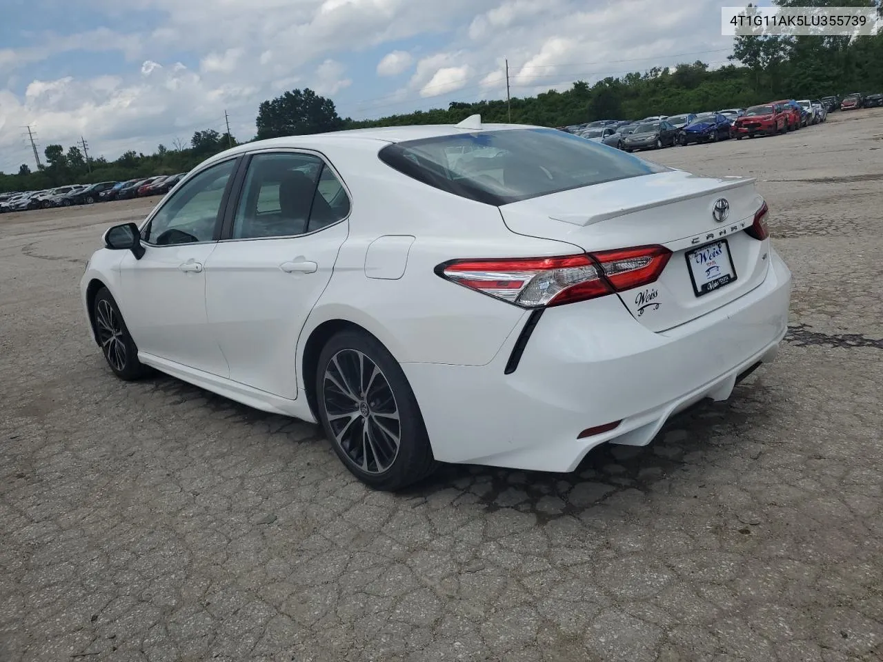 2020 Toyota Camry Se VIN: 4T1G11AK5LU355739 Lot: 61348074