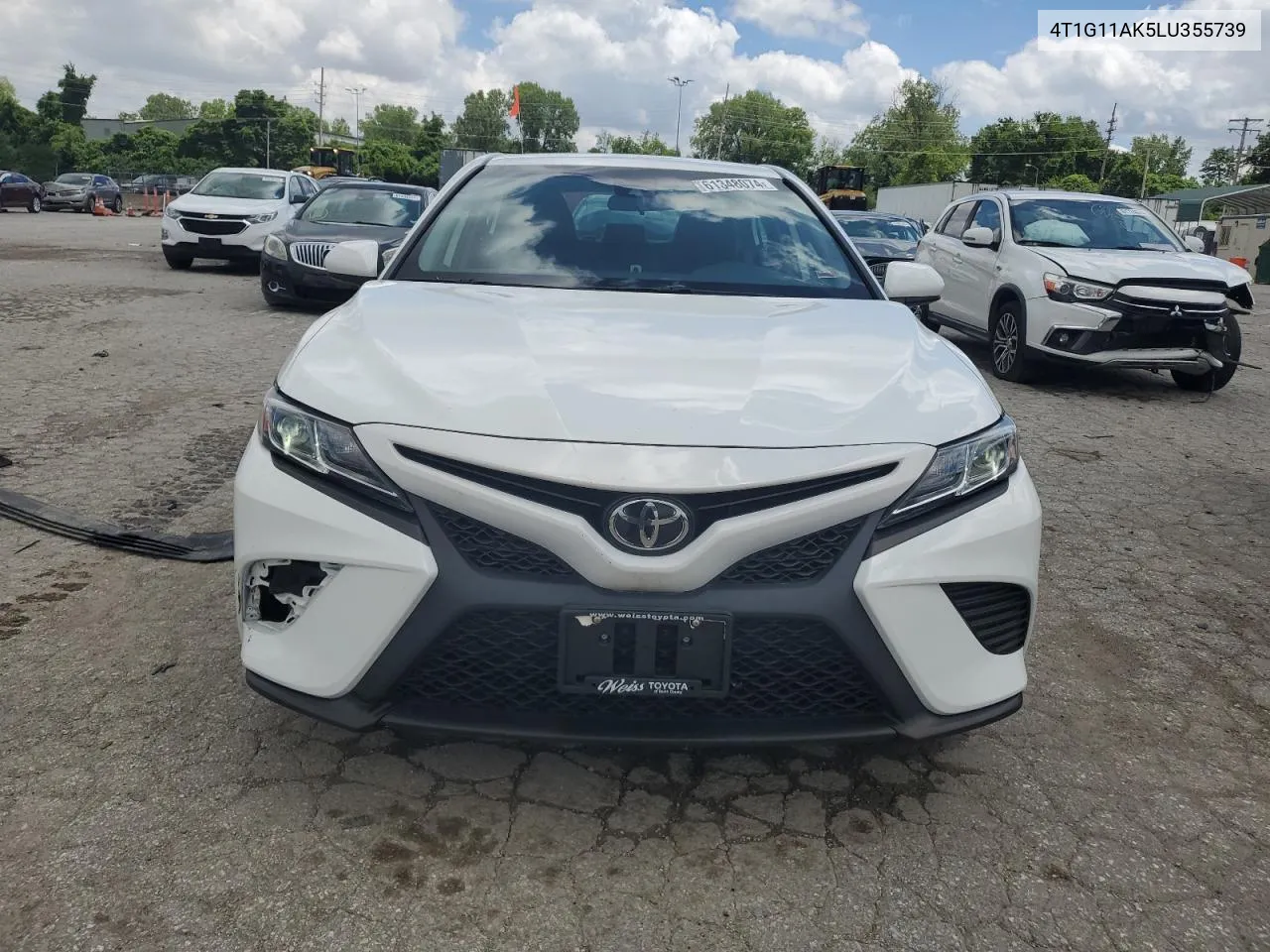 2020 Toyota Camry Se VIN: 4T1G11AK5LU355739 Lot: 61348074