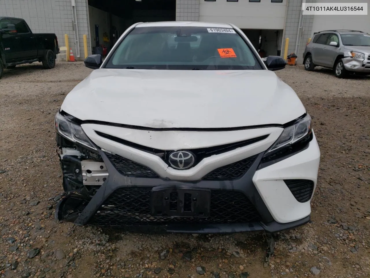 2020 Toyota Camry Se VIN: 4T1G11AK4LU316544 Lot: 61903404