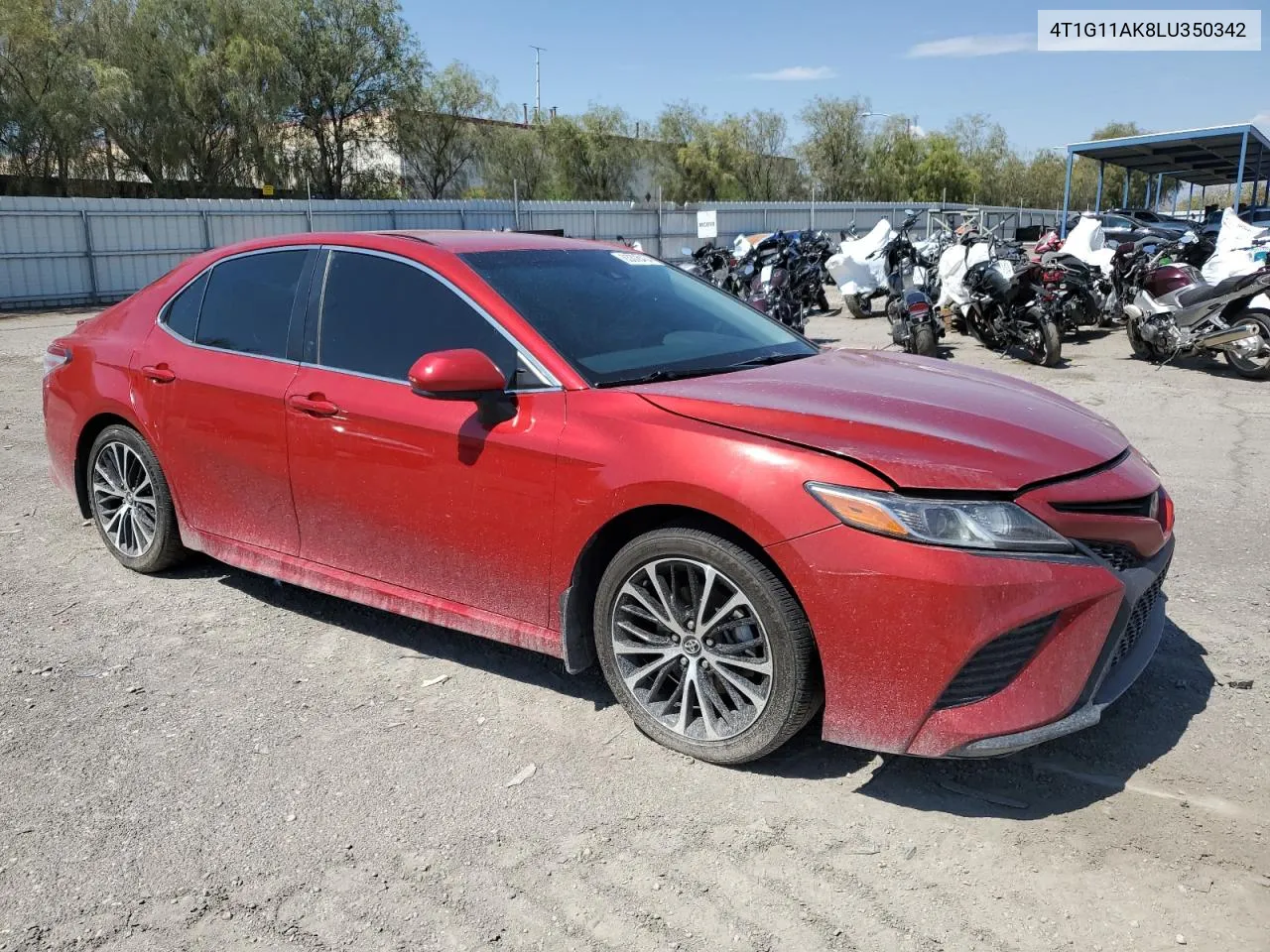 2020 Toyota Camry Se VIN: 4T1G11AK8LU350342 Lot: 63308404