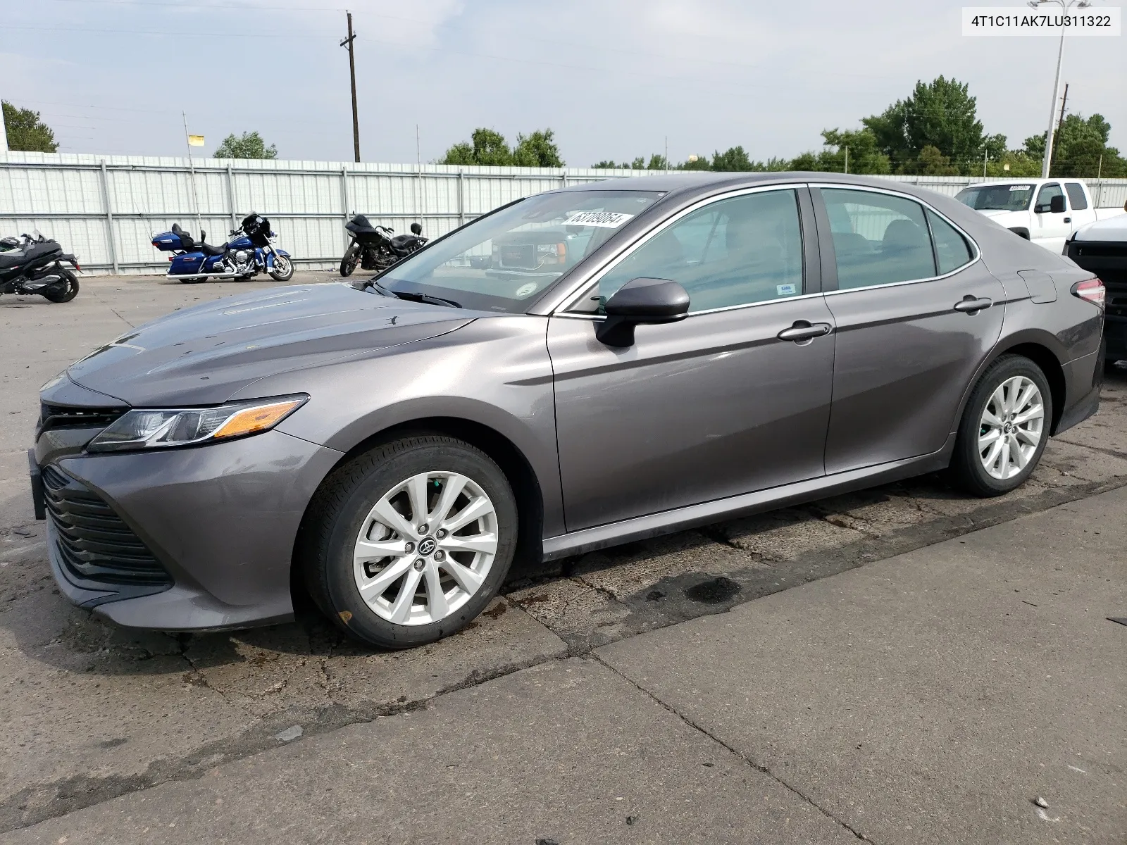 2020 Toyota Camry Le VIN: 4T1C11AK7LU311322 Lot: 63709064