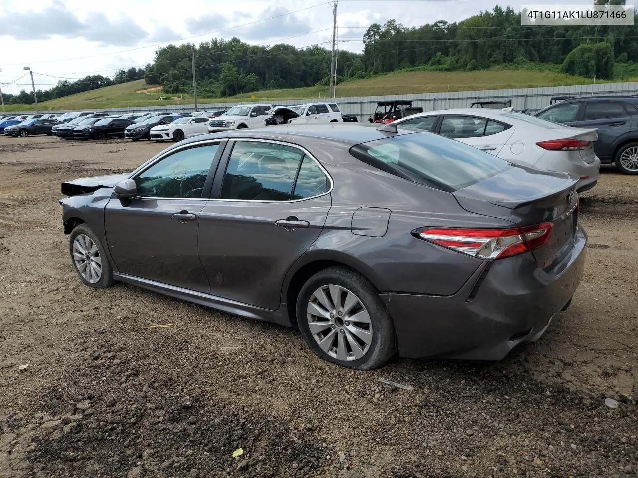 2020 Toyota Camry Se VIN: 4T1G11AK1LU871466 Lot: 65473464