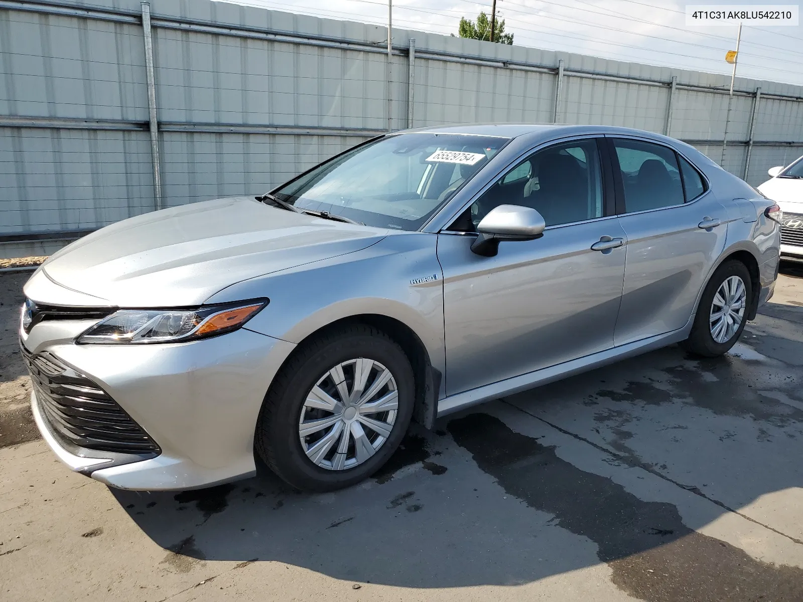 2020 Toyota Camry Le VIN: 4T1C31AK8LU542210 Lot: 65529754