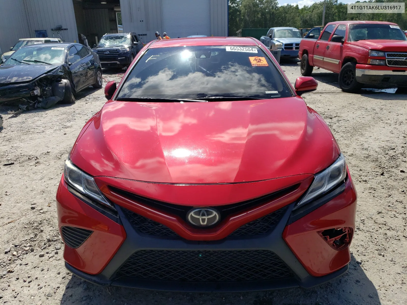 2020 Toyota Camry Se VIN: 4T1G11AK6LU316917 Lot: 66532504