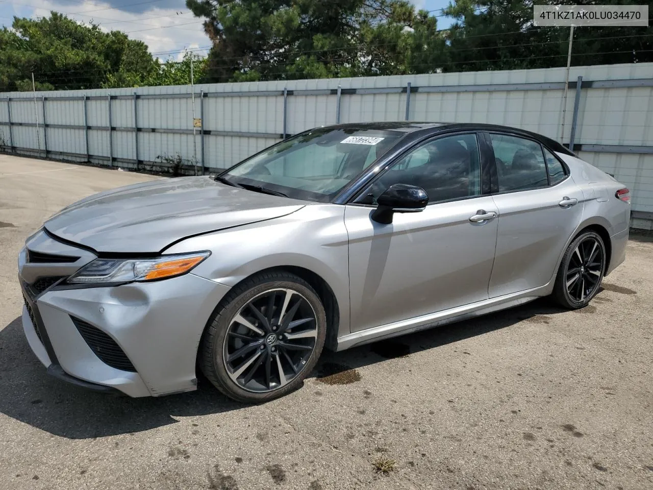 2020 Toyota Camry Trd VIN: 4T1KZ1AK0LU034470 Lot: 66872394