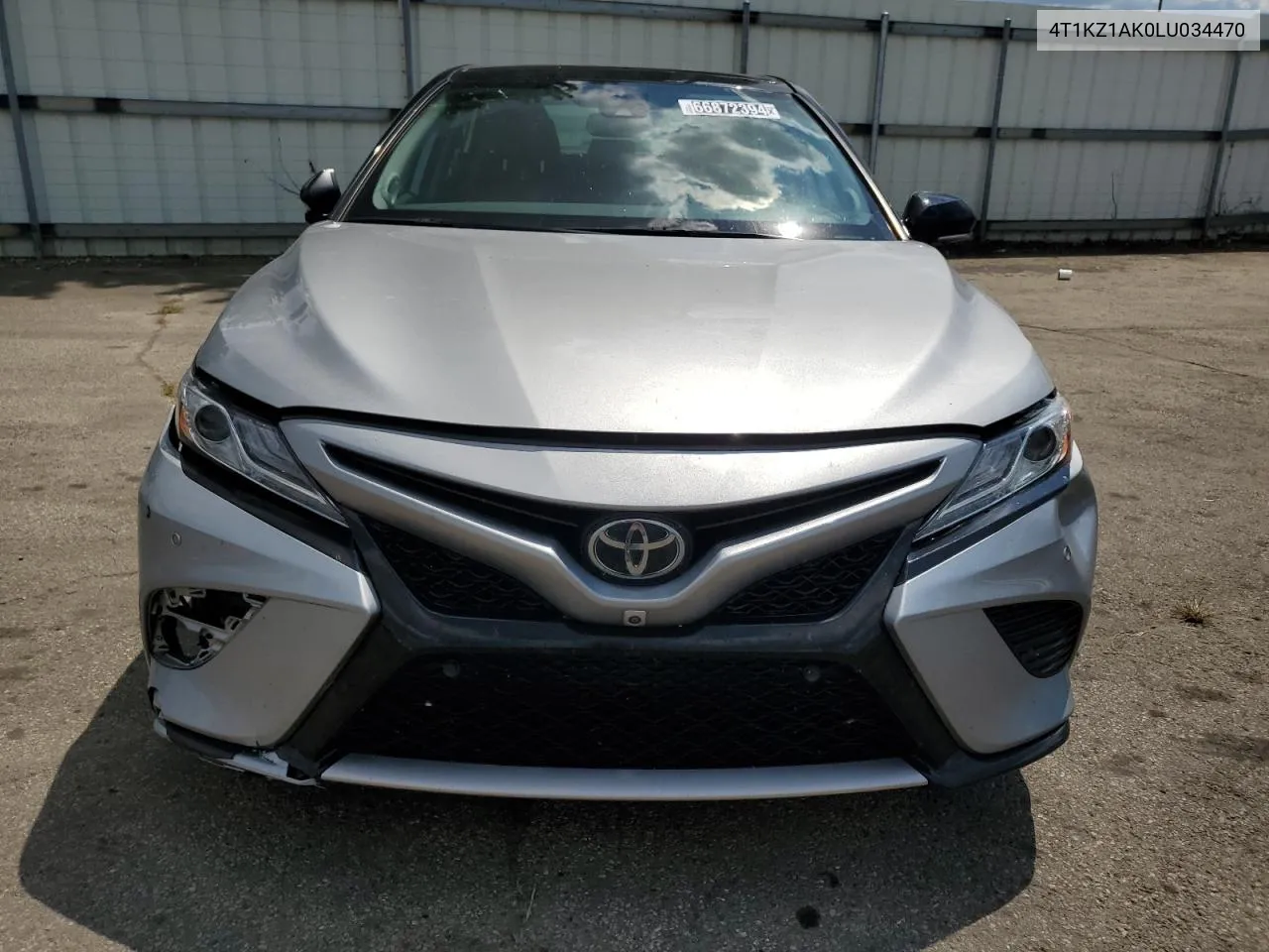 2020 Toyota Camry Trd VIN: 4T1KZ1AK0LU034470 Lot: 66872394