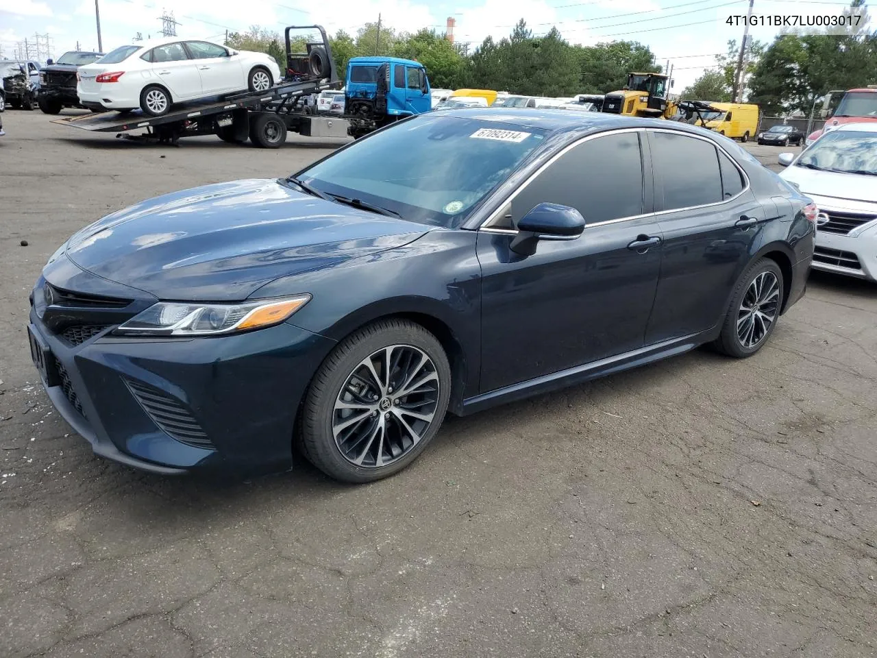 2020 Toyota Camry Se VIN: 4T1G11BK7LU003017 Lot: 67092314