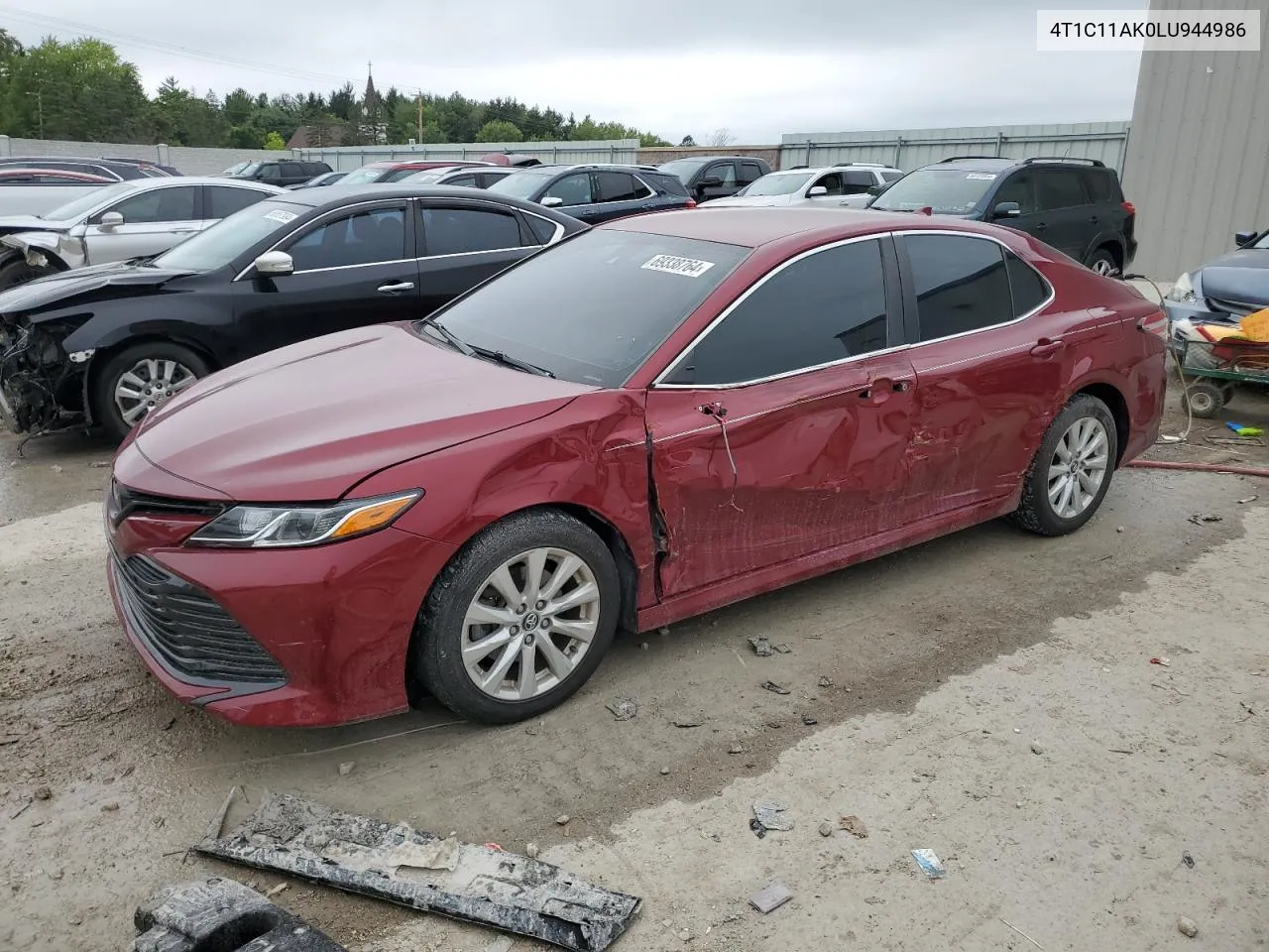 2020 Toyota Camry Le VIN: 4T1C11AK0LU944986 Lot: 69338764