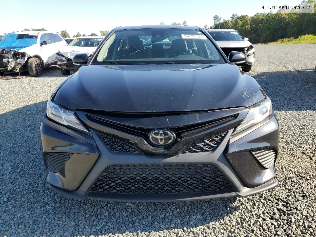 2020 Toyota Camry Se VIN: 4T1J11AK1LU926312 Lot: 69587734