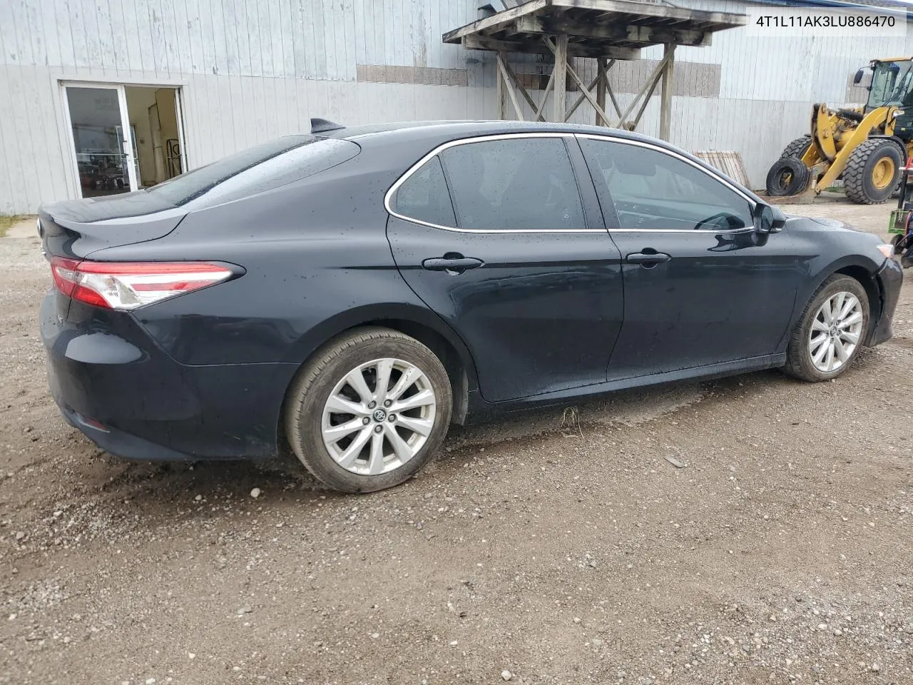 2020 Toyota Camry Le VIN: 4T1L11AK3LU886470 Lot: 69790654