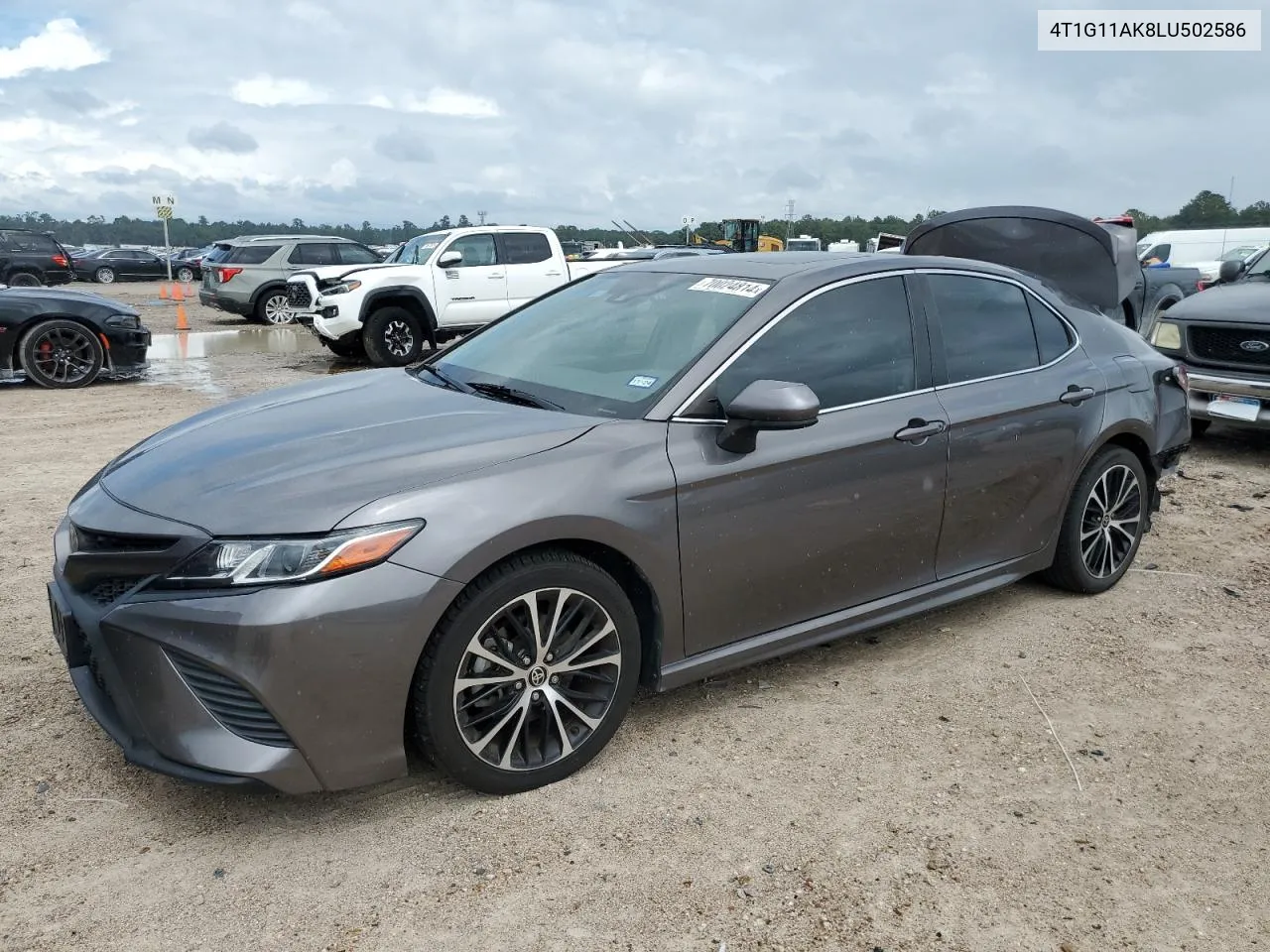 2020 Toyota Camry Se VIN: 4T1G11AK8LU502586 Lot: 70024814