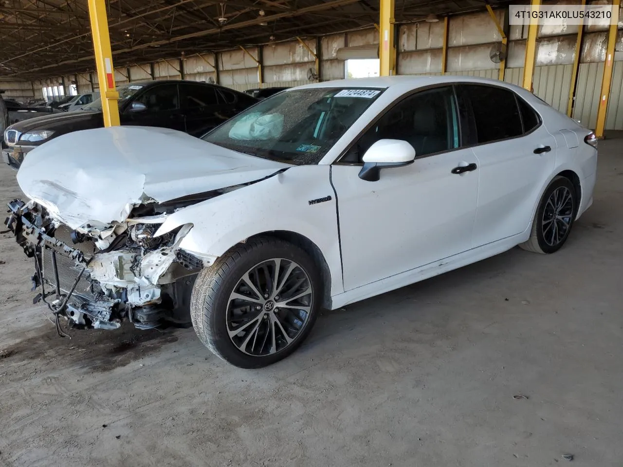 2020 Toyota Camry Se VIN: 4T1G31AK0LU543210 Lot: 71244874