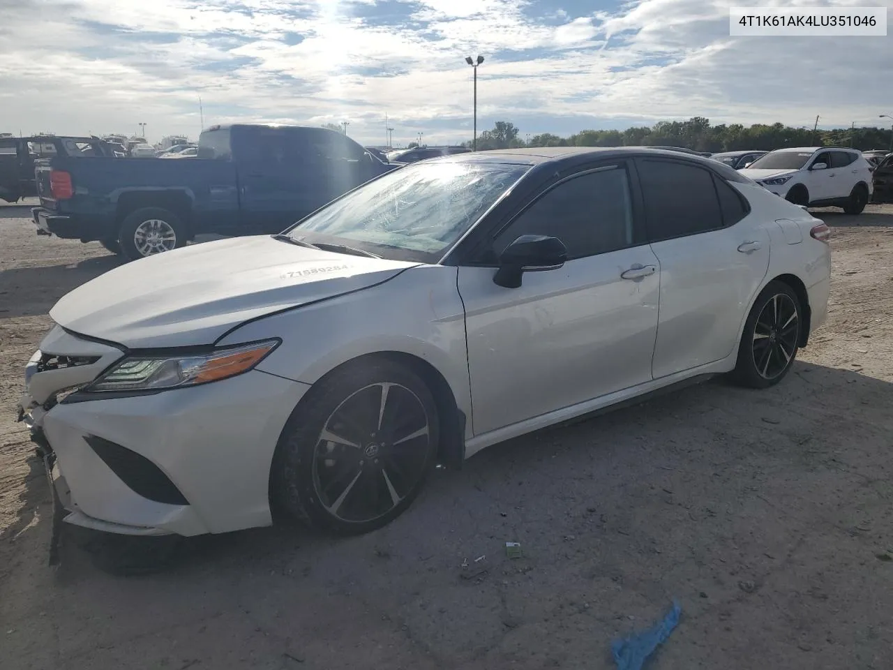 2020 Toyota Camry Xse VIN: 4T1K61AK4LU351046 Lot: 71589284