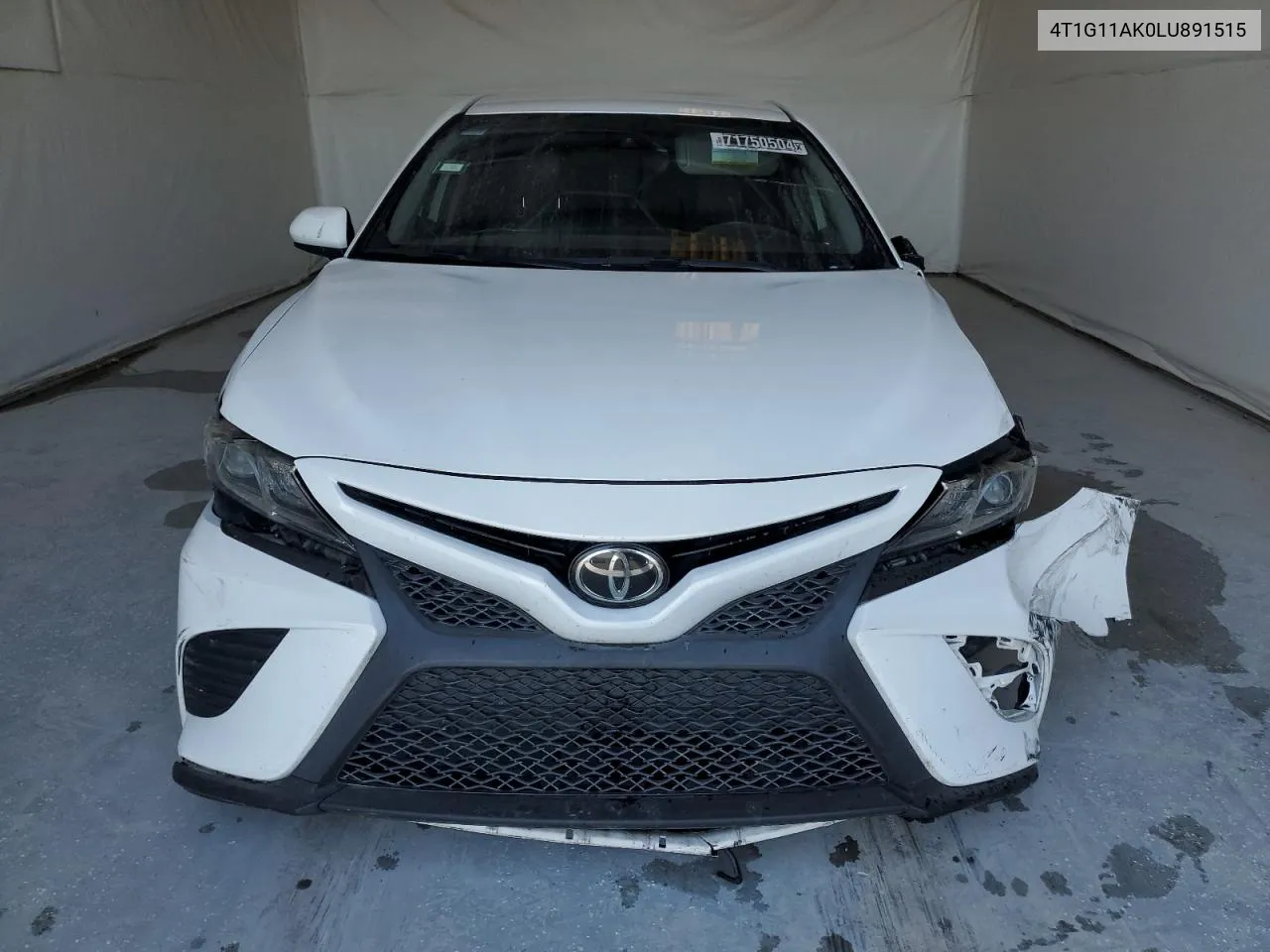 2020 Toyota Camry Se VIN: 4T1G11AK0LU891515 Lot: 71750504