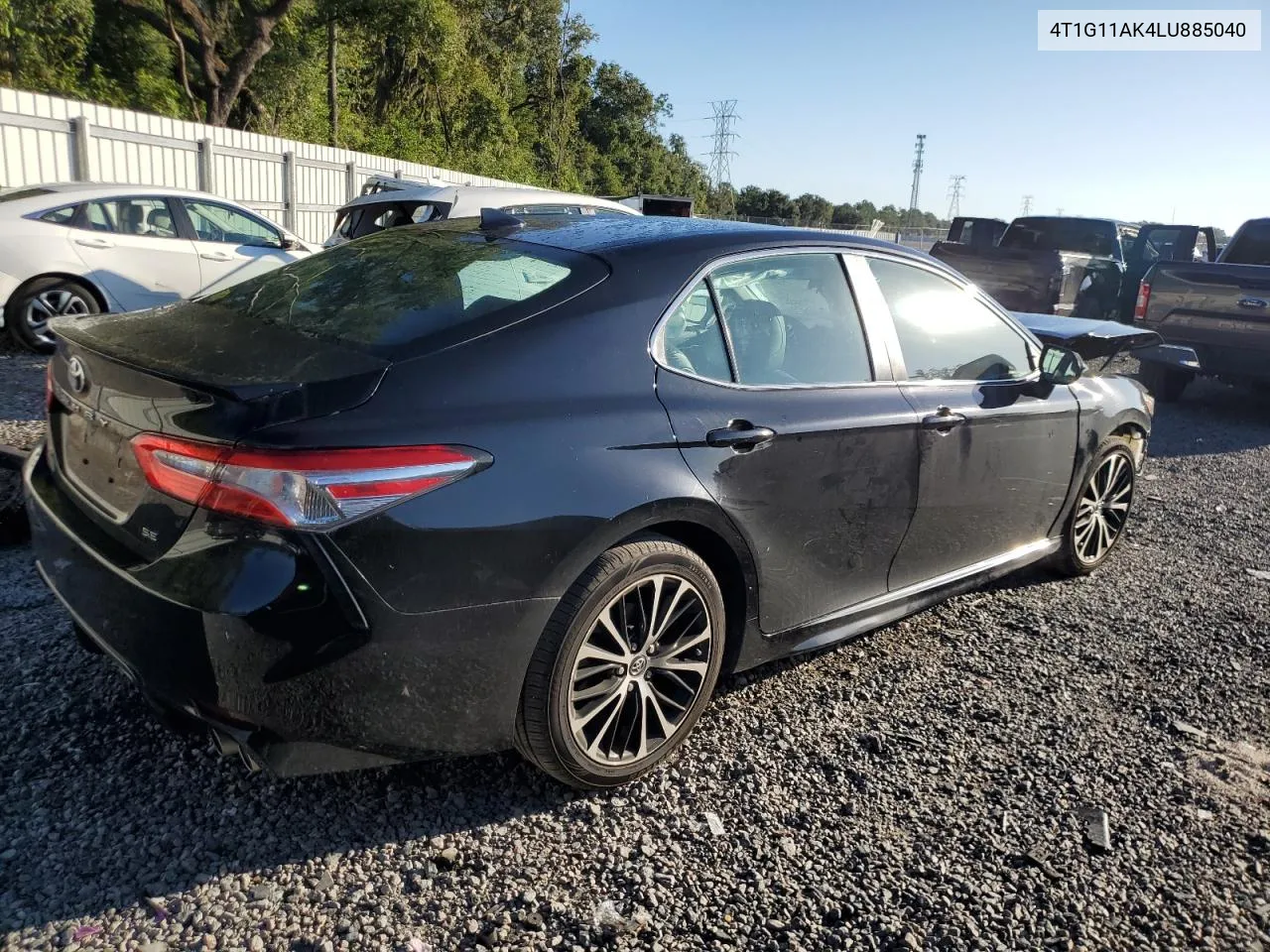 2020 Toyota Camry Se VIN: 4T1G11AK4LU885040 Lot: 72269864