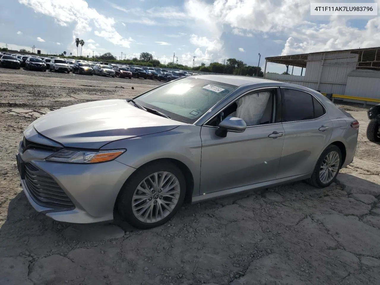 2020 Toyota Camry Xle VIN: 4T1F11AK7LU983796 Lot: 72911554