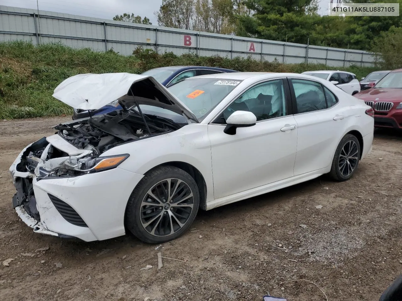 2020 Toyota Camry Se VIN: 4T1G11AK5LU887105 Lot: 73178104