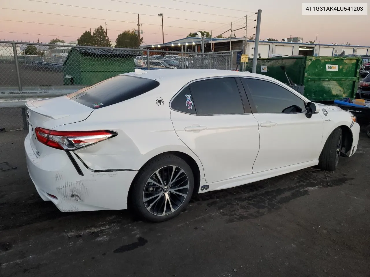 2020 Toyota Camry Se VIN: 4T1G31AK4LU541203 Lot: 73194774