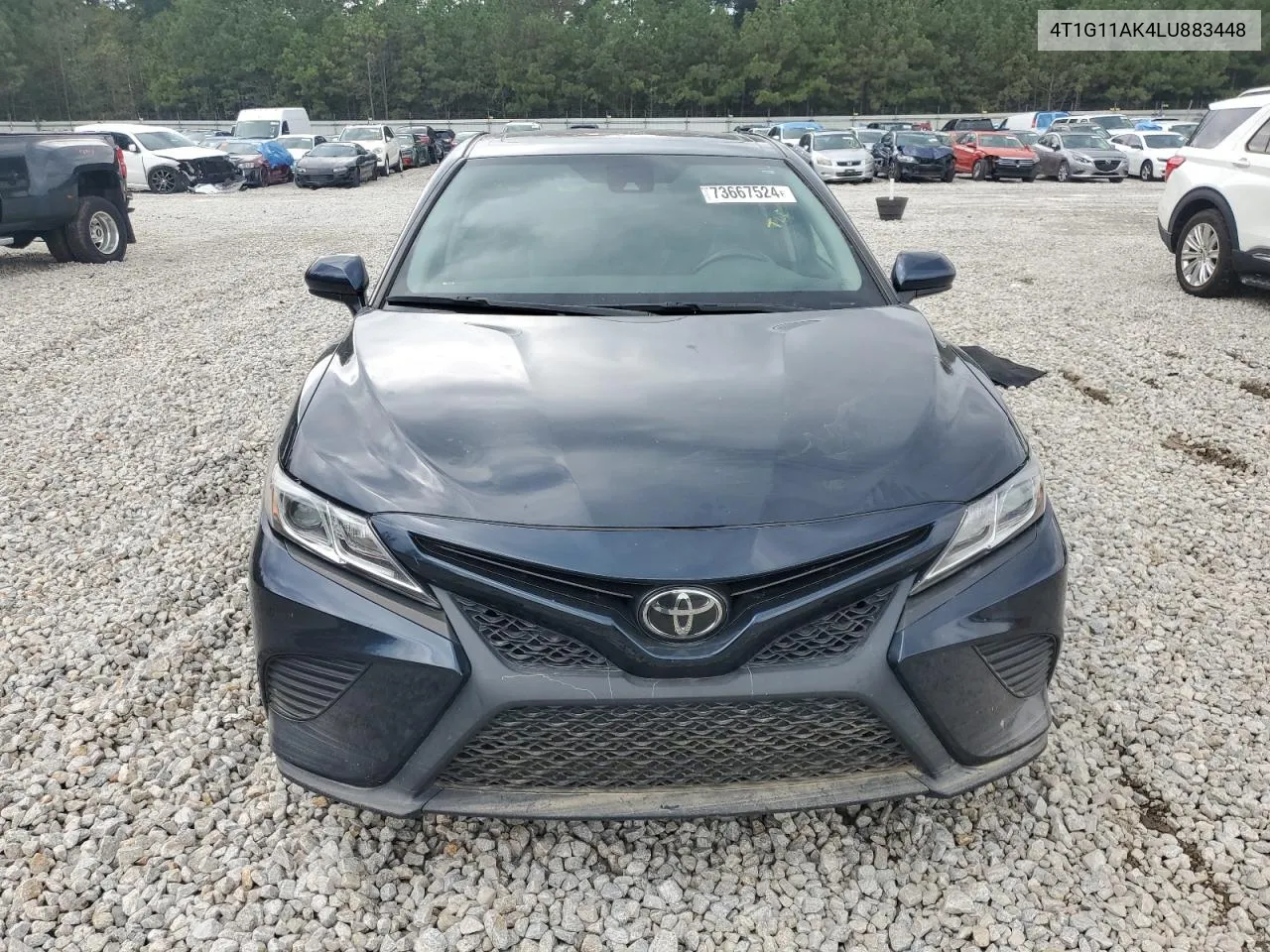 2020 Toyota Camry Se VIN: 4T1G11AK4LU883448 Lot: 73667524