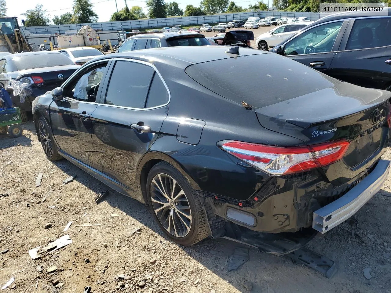 2020 Toyota Camry Se VIN: 4T1G11AK2LU963587 Lot: 74200714