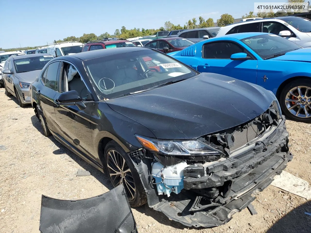 2020 Toyota Camry Se VIN: 4T1G11AK2LU963587 Lot: 74200714