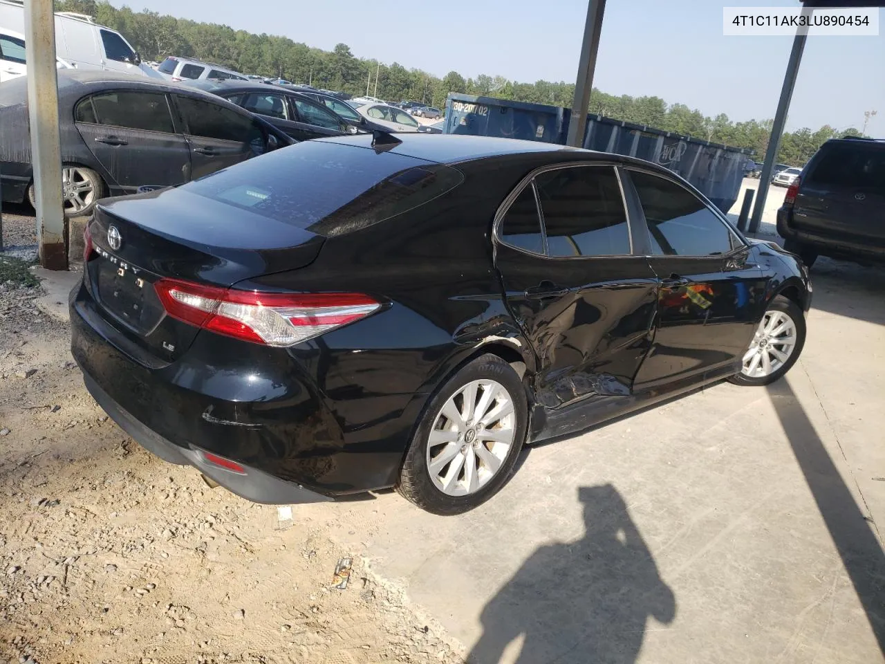 2020 Toyota Camry Le VIN: 4T1C11AK3LU890454 Lot: 74814704