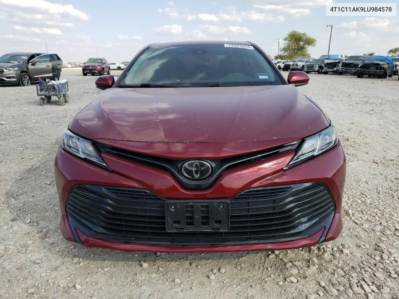 2020 Toyota Camry Le VIN: 4T1C11AK9LU984578 Lot: 74924834