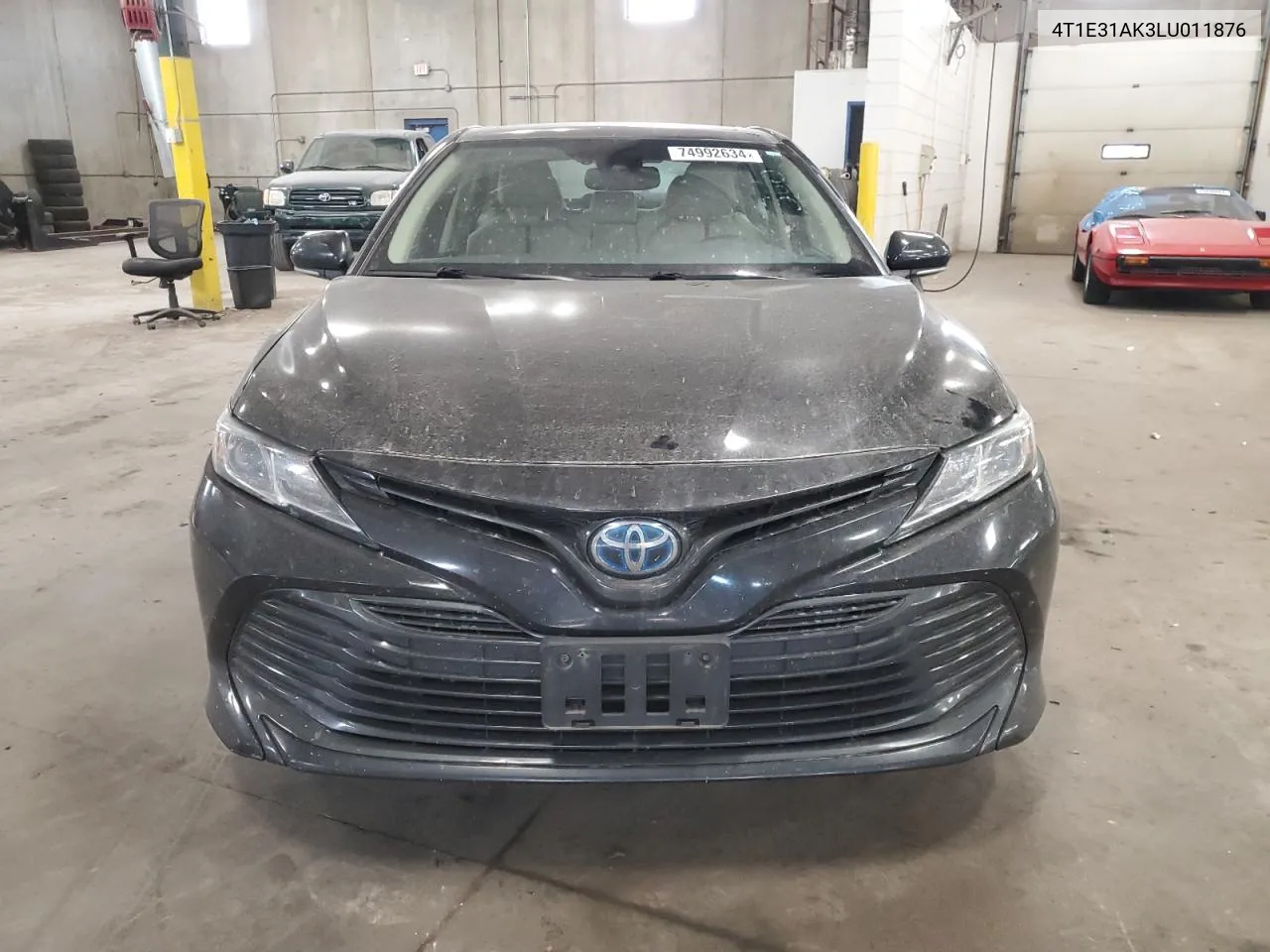 2020 Toyota Camry Le VIN: 4T1E31AK3LU011876 Lot: 74992634