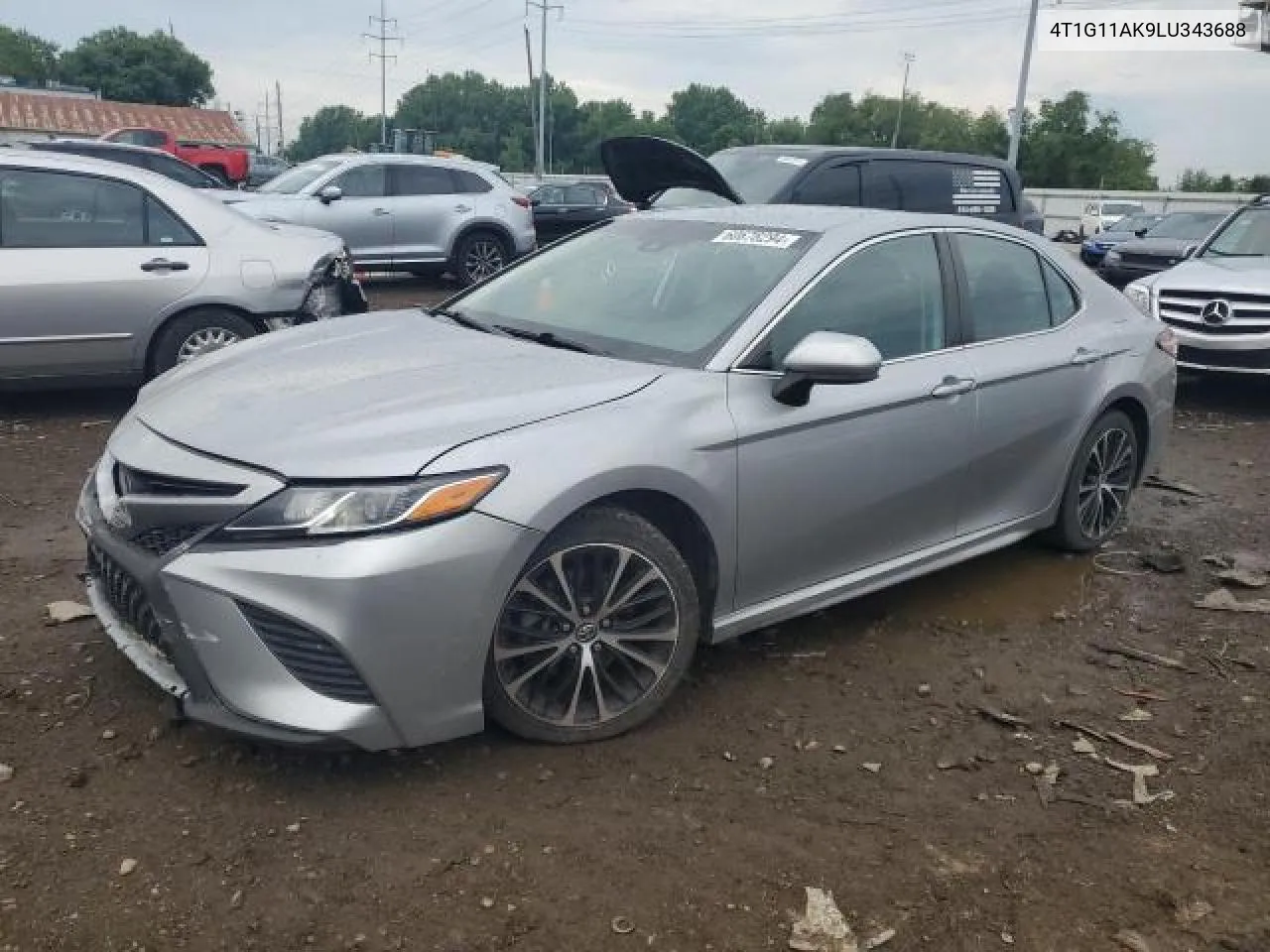 2020 Toyota Camry Se VIN: 4T1G11AK9LU343688 Lot: 75661944