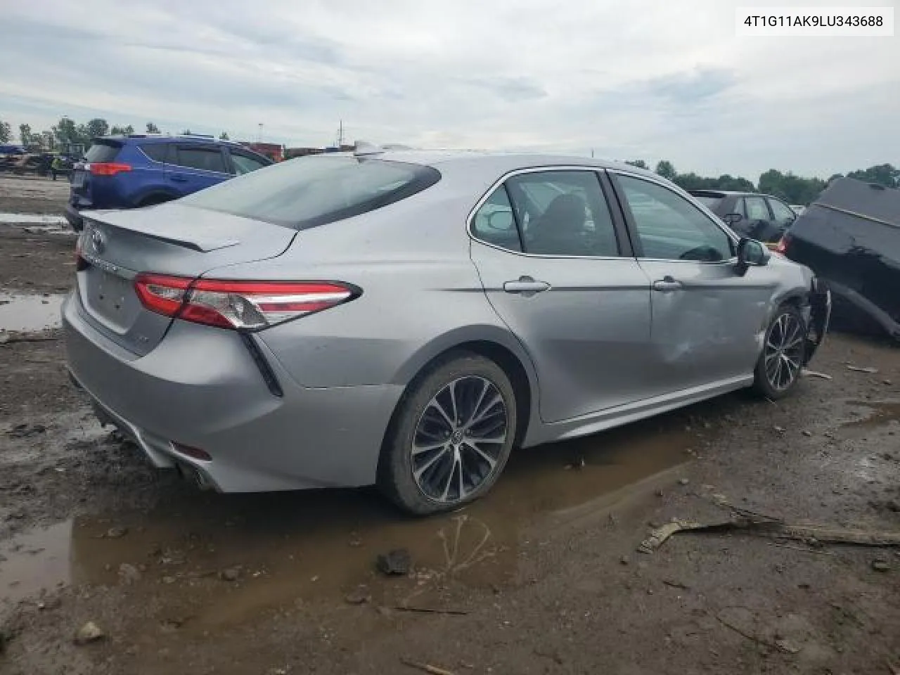 2020 Toyota Camry Se VIN: 4T1G11AK9LU343688 Lot: 75661944