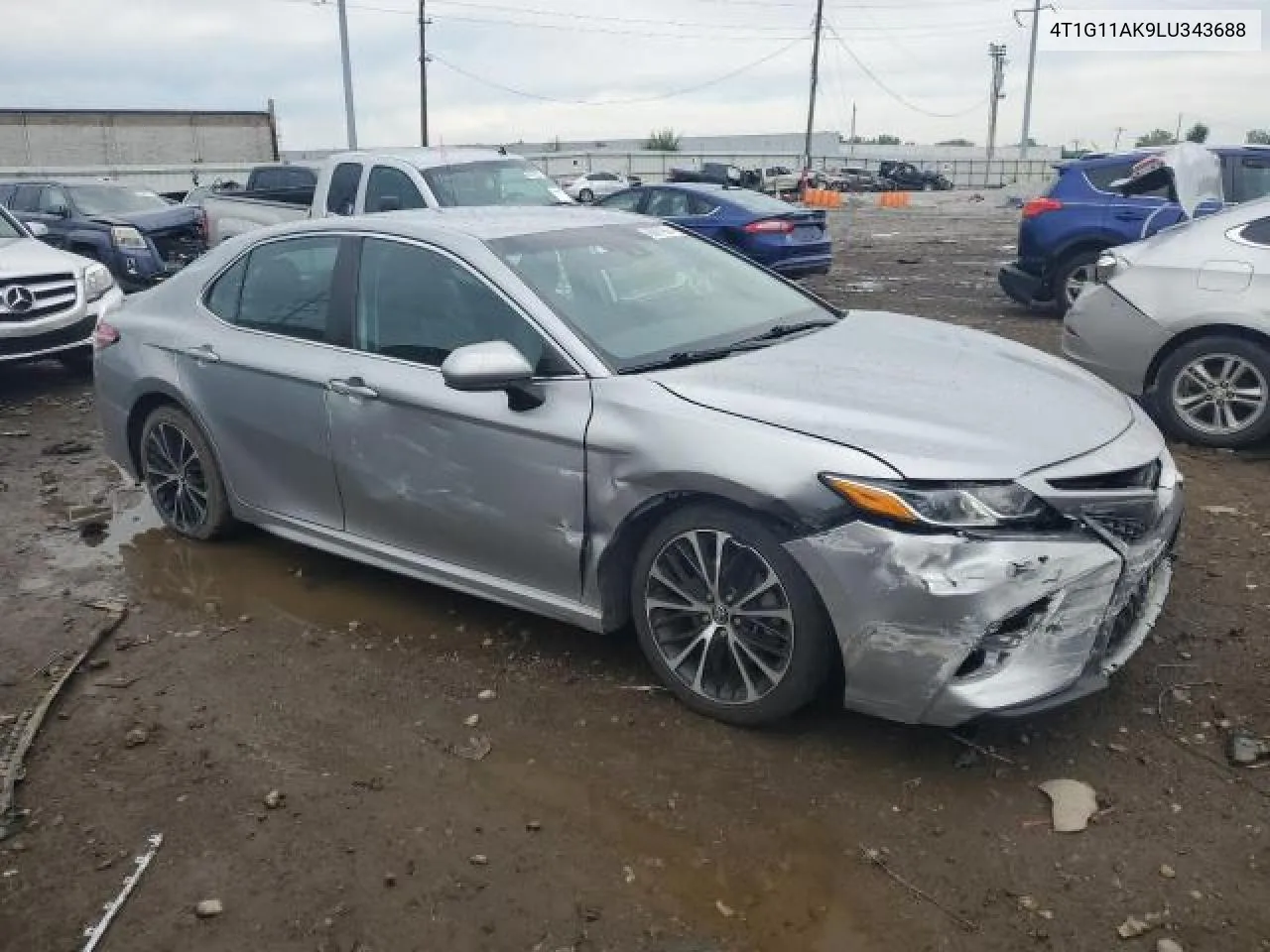 2020 Toyota Camry Se VIN: 4T1G11AK9LU343688 Lot: 75661944