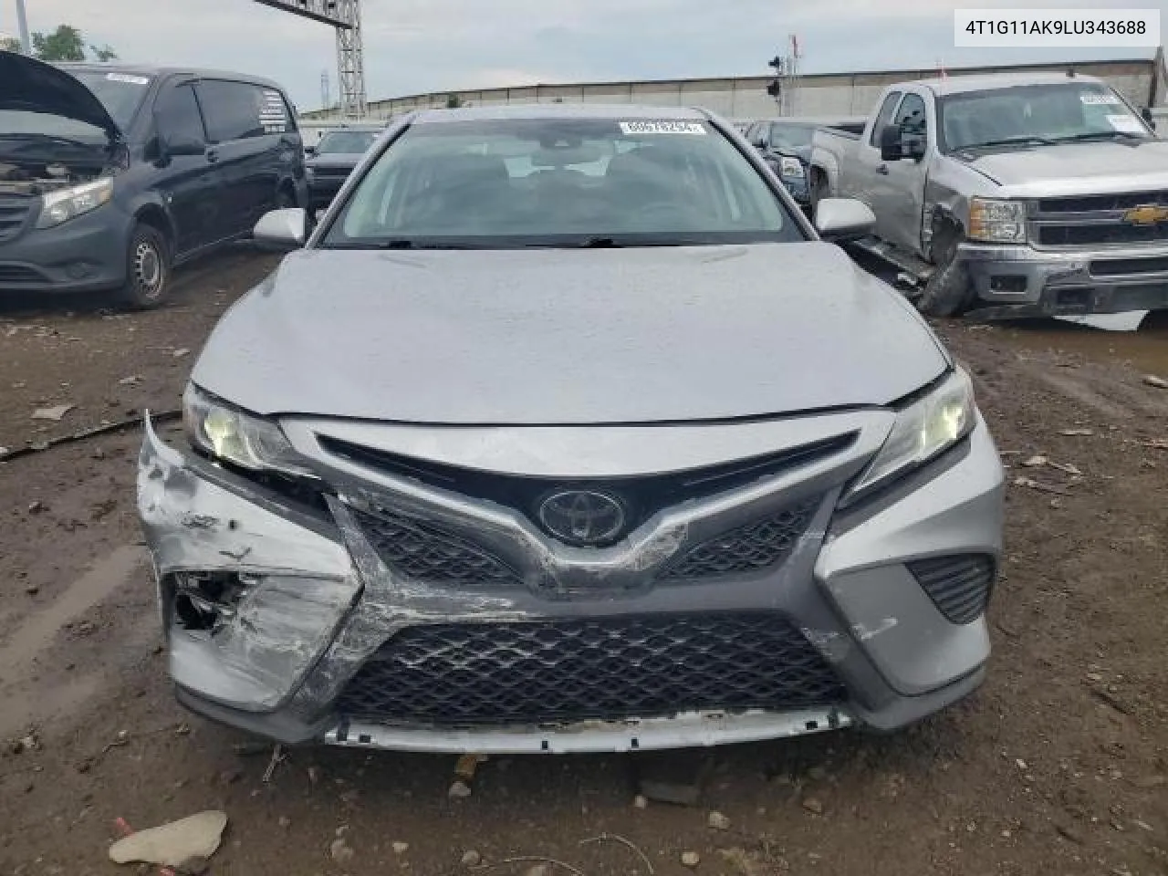 2020 Toyota Camry Se VIN: 4T1G11AK9LU343688 Lot: 75661944