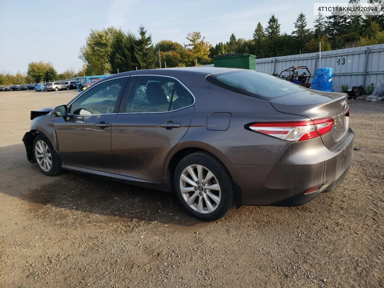 2020 Toyota Camry Le VIN: 4T1C11AK6LU920594 Lot: 75764454