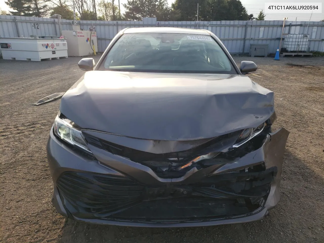 2020 Toyota Camry Le VIN: 4T1C11AK6LU920594 Lot: 75764454