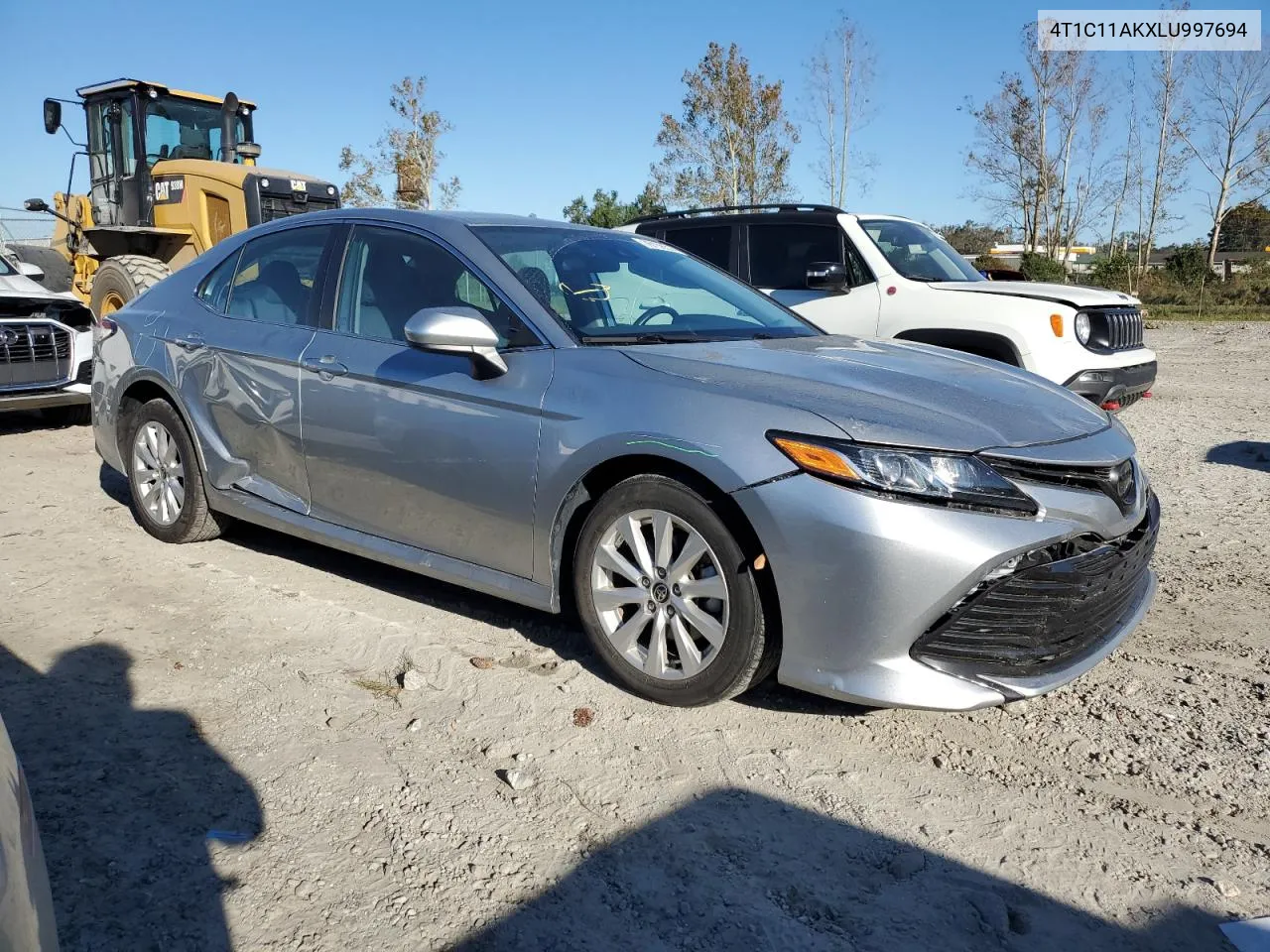 2020 Toyota Camry Le VIN: 4T1C11AKXLU997694 Lot: 76156314