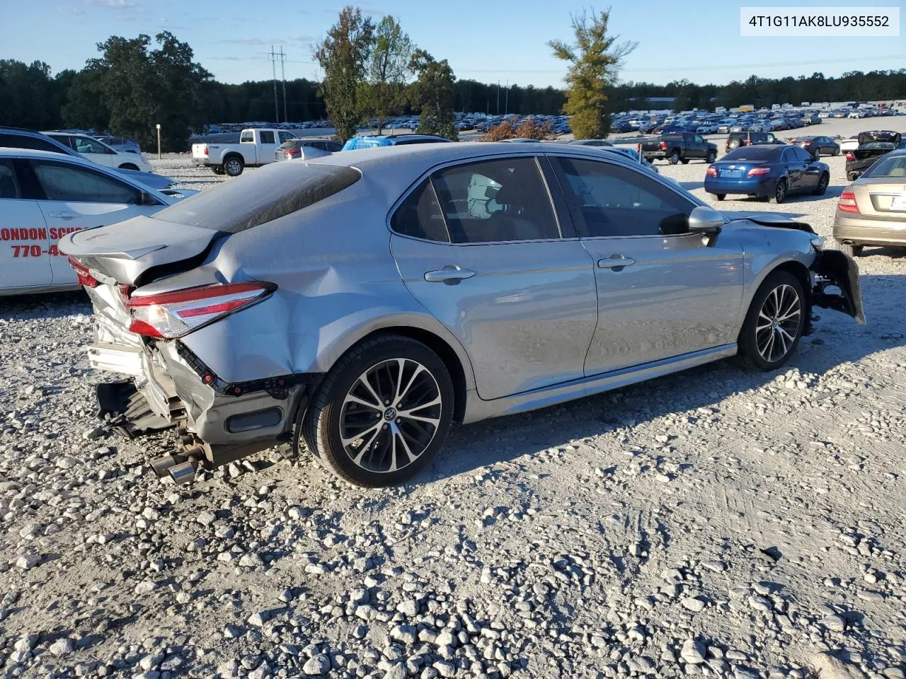 2020 Toyota Camry Se VIN: 4T1G11AK8LU935552 Lot: 76481964