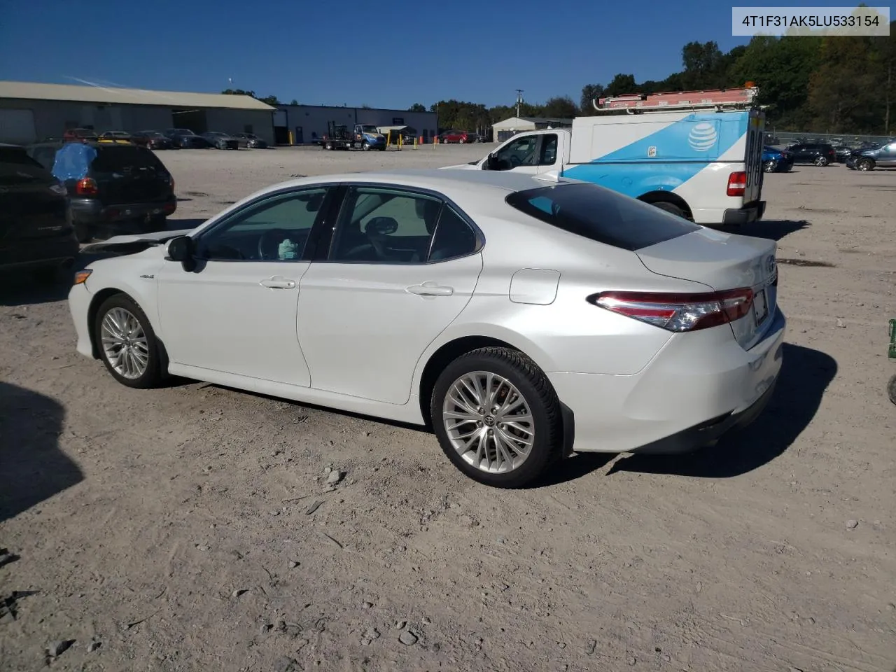 2020 Toyota Camry Xle VIN: 4T1F31AK5LU533154 Lot: 76749194