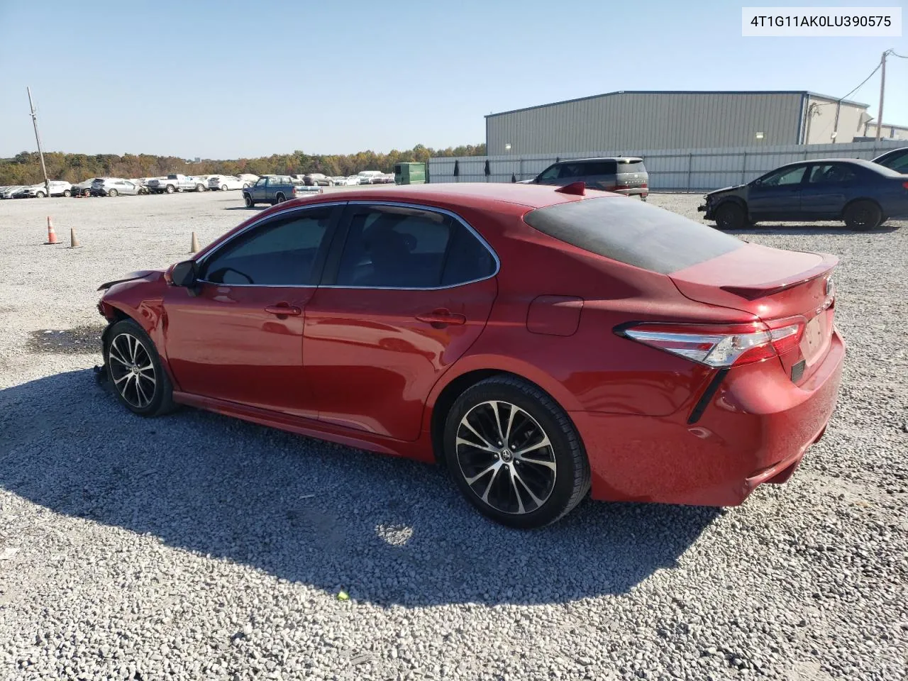 2020 Toyota Camry Se VIN: 4T1G11AK0LU390575 Lot: 77205724