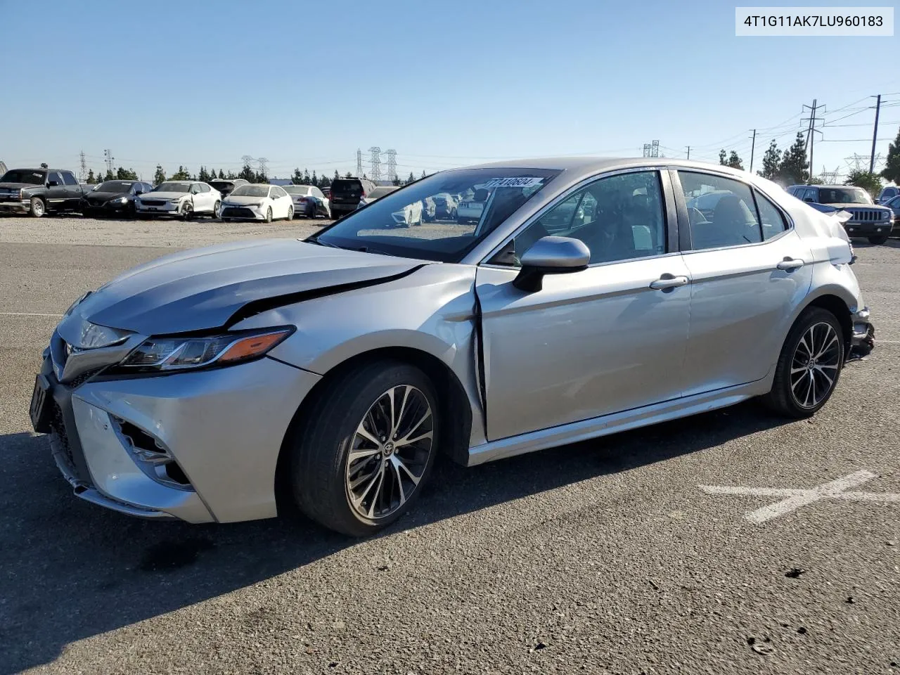 2020 Toyota Camry Se VIN: 4T1G11AK7LU960183 Lot: 77410604