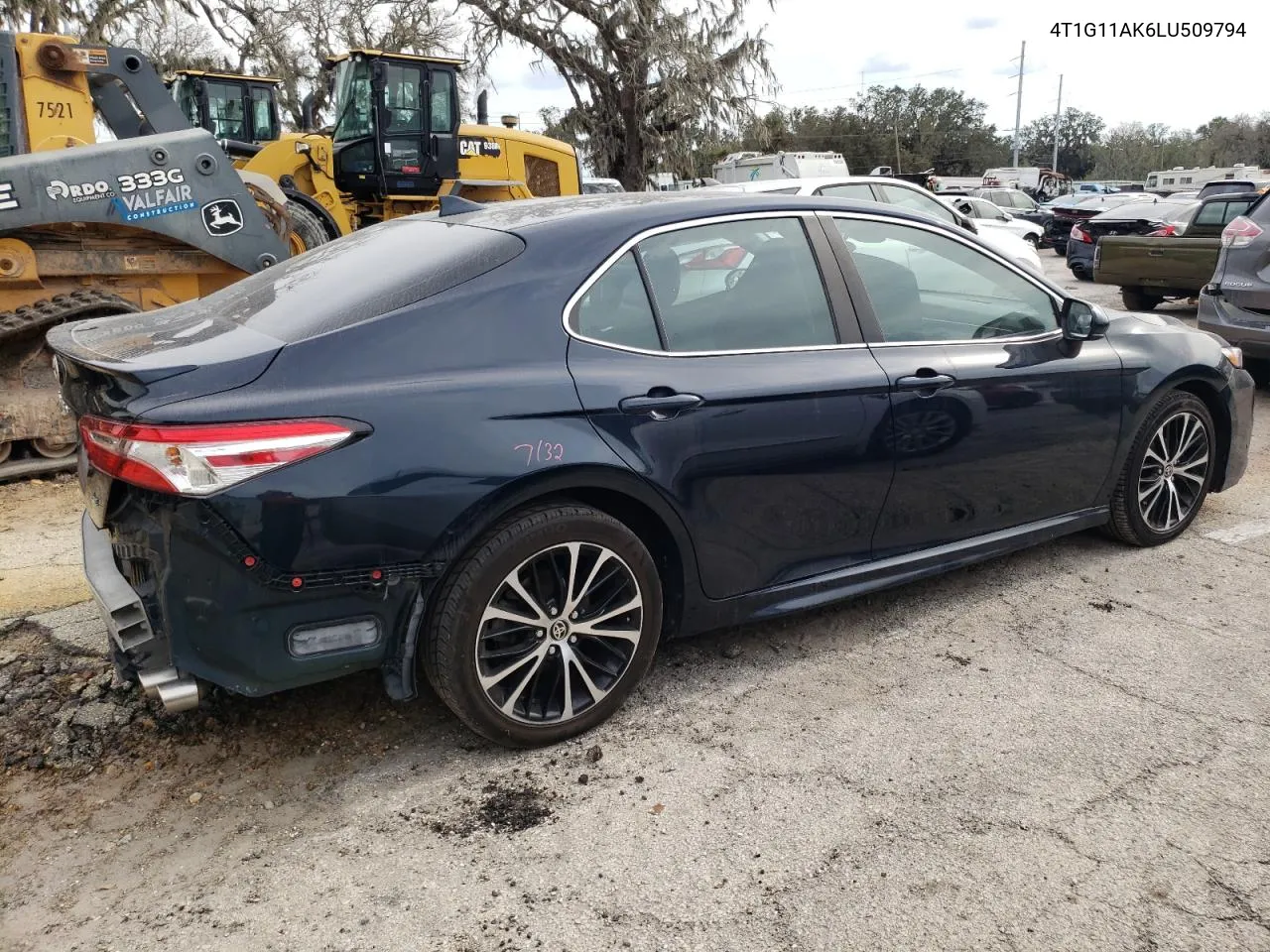 2020 Toyota Camry Se VIN: 4T1G11AK6LU509794 Lot: 77447364