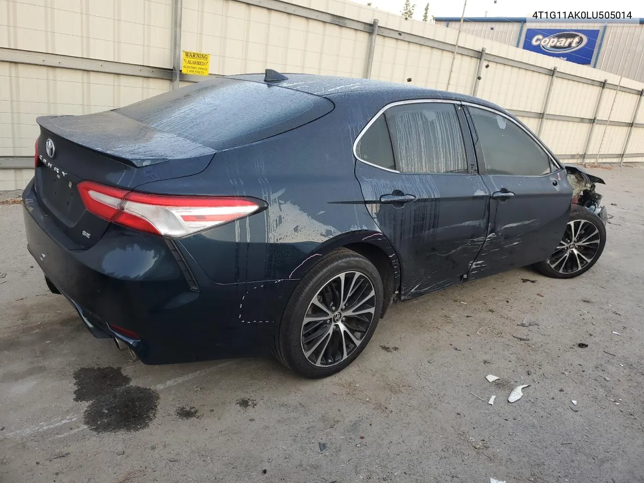 2020 Toyota Camry Se VIN: 4T1G11AK0LU505014 Lot: 77652134