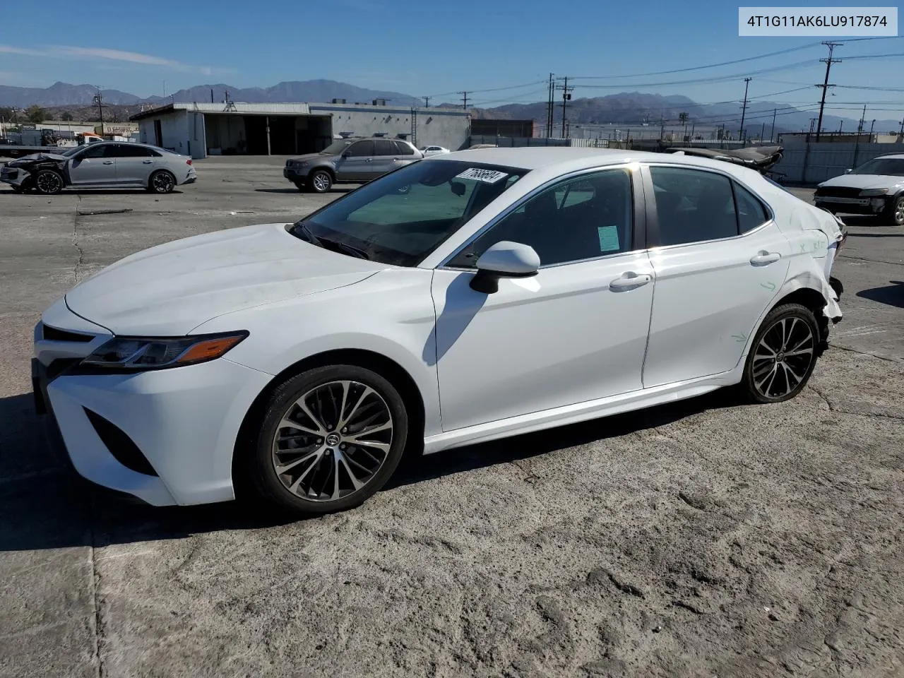 2020 Toyota Camry Se VIN: 4T1G11AK6LU917874 Lot: 77685604